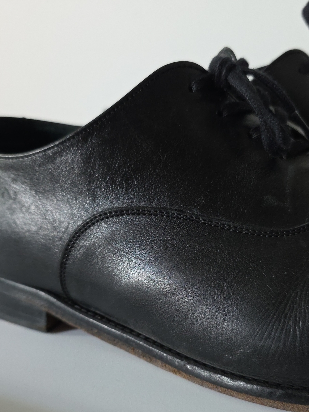 Mens Thursday Boot Co. Black Leather Chairman Dress Shoes - US 15 Wide - Picture 2 of 13